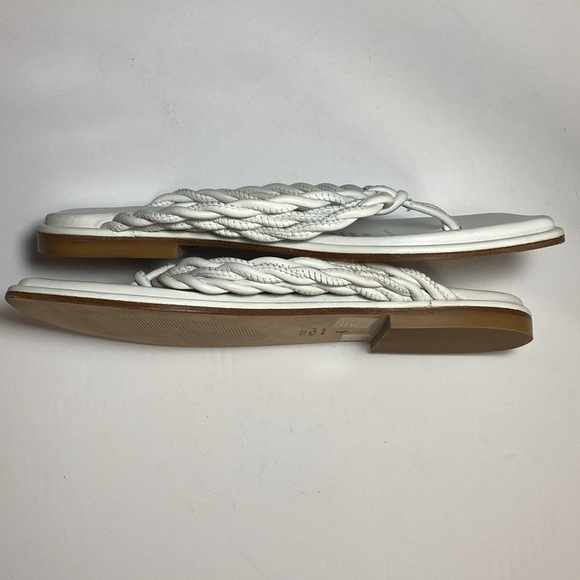 Stuart Weitzman NWOT or Box Ivory Braided Sandals - Picture 3 of 5